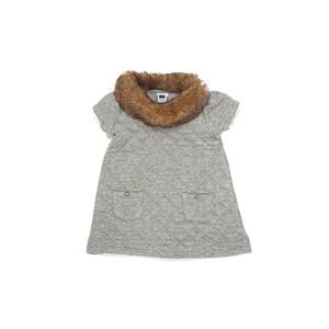 Janie and Jack Baby Faux Fur Collar Dress